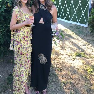 STONE COLD FOX SILK WRAP TIE DRESS, size 1